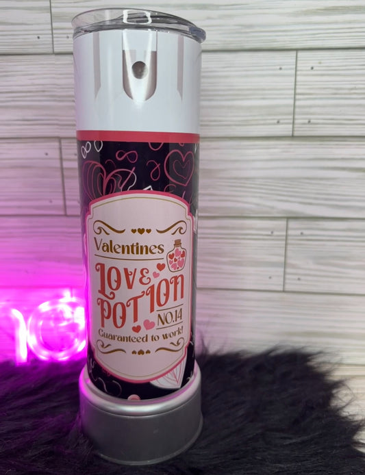 Valentines Love Potion Spray Tumbler 20oz